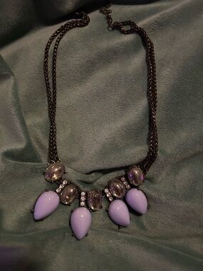 Baublebar Statement Lavender Teardrop Necklace - Women Jewelry